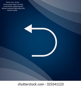 Undo icon, back arrow symbol