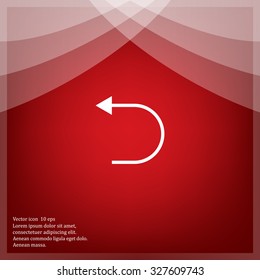 Undo icon, back arrow symbol