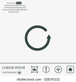 Undo icon, back arrow symbol