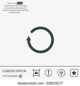 Undo icon, back arrow symbol