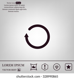Undo icon, back arrow symbol