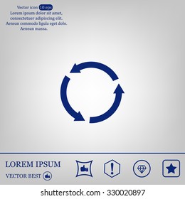 Undo icon, back arrow symbol