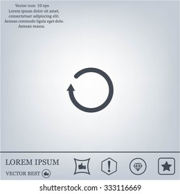 Undo icon, back arrow symbol