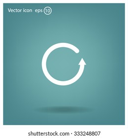 Undo icon, back arrow symbol