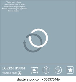 Undo icon, back arrow symbol