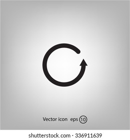 Undo icon, back arrow symbol