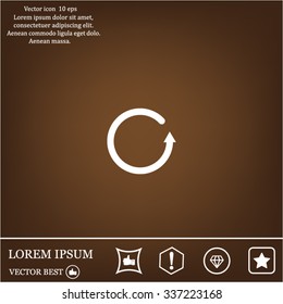 Undo icon, back arrow symbol