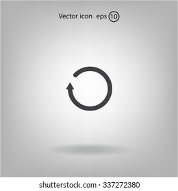 Undo icon, back arrow symbol