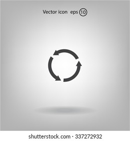Undo icon, back arrow symbol