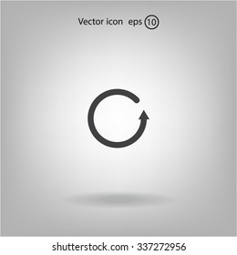 Undo icon, back arrow symbol