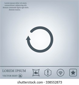 Undo icon, back arrow symbol