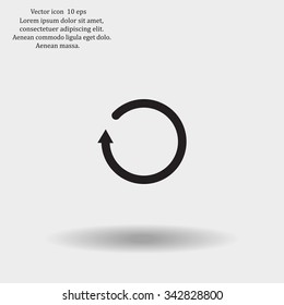 Undo icon, back arrow symbol