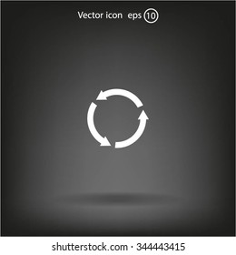 Undo icon, back arrow symbol