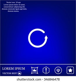 Undo icon, back arrow symbol