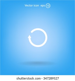Undo icon, back arrow symbol
