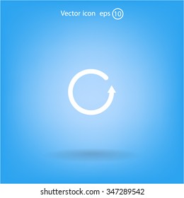 Undo icon, back arrow symbol