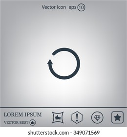 Undo icon, back arrow symbol
