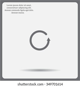 Undo icon, back arrow symbol