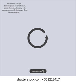 Undo icon, back arrow symbol