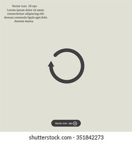 Undo icon, back arrow symbol