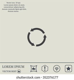 Undo icon, back arrow symbol
