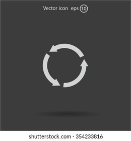 Undo icon, back arrow symbol