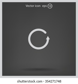 Undo icon, back arrow symbol