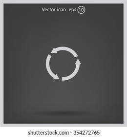 Undo icon, back arrow symbol