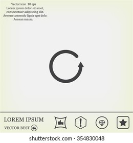 Undo icon, back arrow symbol