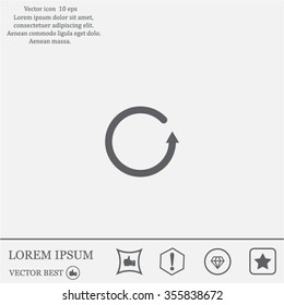 Undo icon, back arrow symbol
