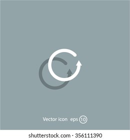 Undo icon, back arrow symbol