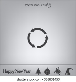 Undo icon, back arrow symbol