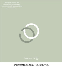 Undo icon, back arrow symbol