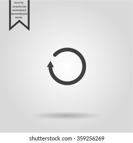 Undo icon, back arrow symbol