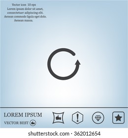 Undo icon, back arrow symbol