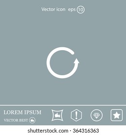 Undo icon, back arrow symbol