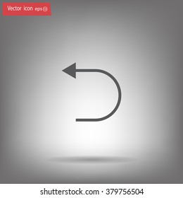 Undo icon, back arrow symbol