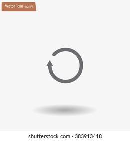 Undo icon, back arrow symbol