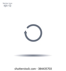 Undo icon, back arrow symbol
