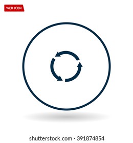 Undo icon, back arrow symbol