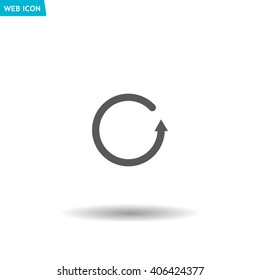 Undo icon, back arrow symbol