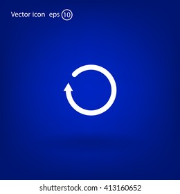 Undo icon, back arrow symbol