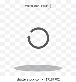 Undo icon, back arrow symbol