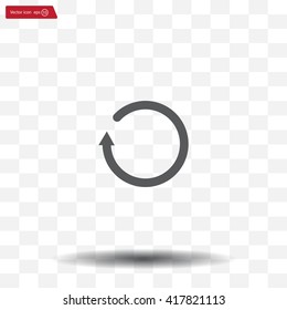 Undo icon, back arrow symbol