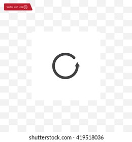 Undo icon, back arrow symbol