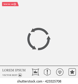 Undo icon, back arrow symbol