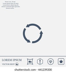 Undo icon, back arrow symbol