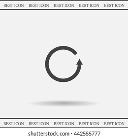 Undo icon, back arrow symbol
