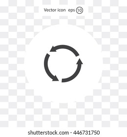 Undo icon, back arrow symbol