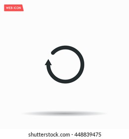 Undo icon, back arrow symbol